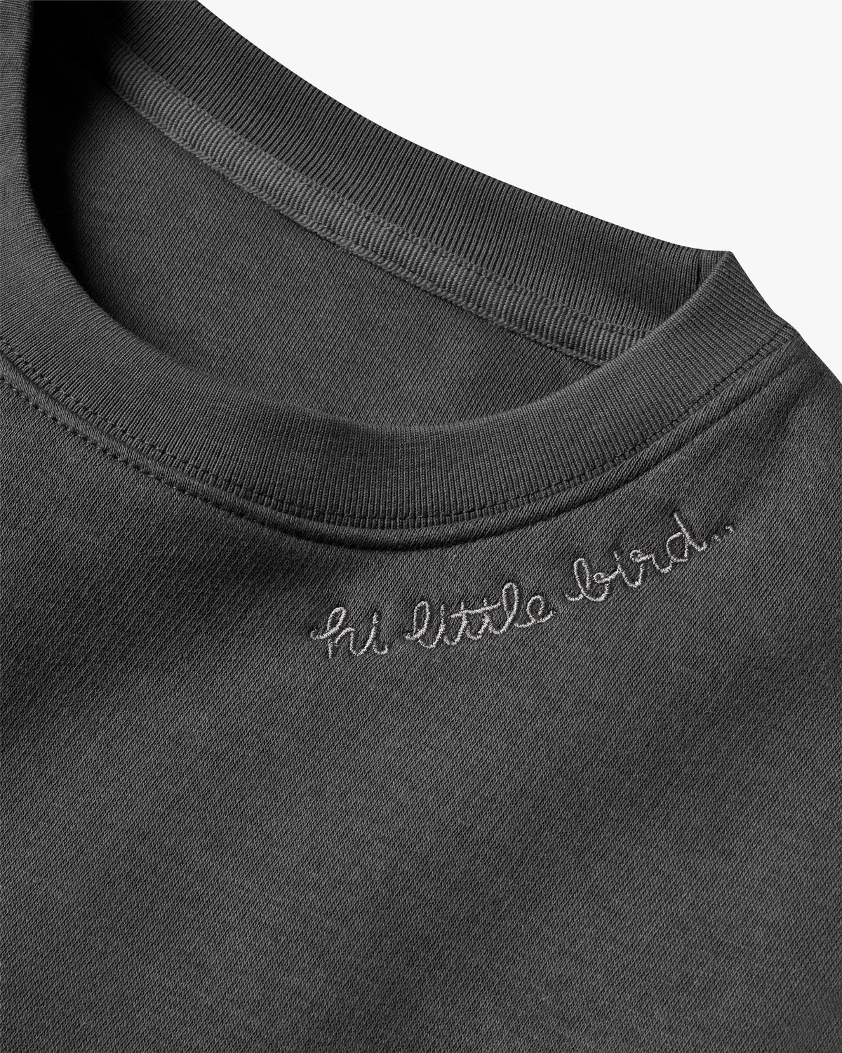 Little Bird Sweatshirt in vintage black - product detail shot