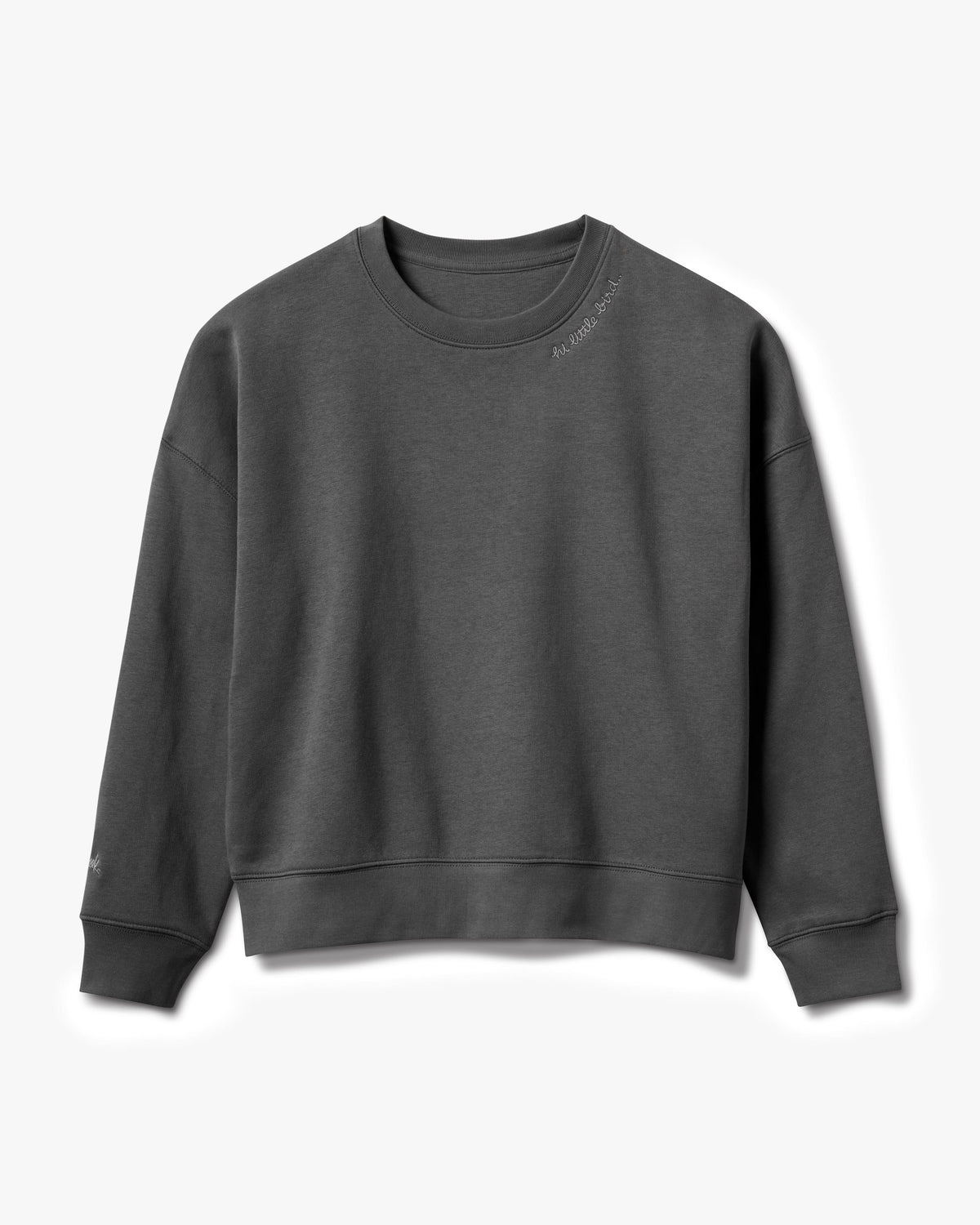 Little Bird Sweatshirt in vintage black - product front shot
