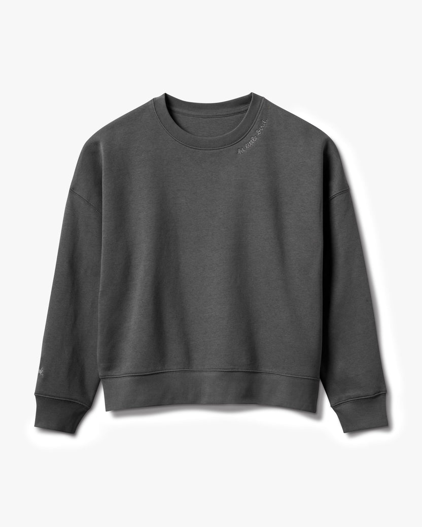 Little Bird Sweatshirt in vintage black - product front shot