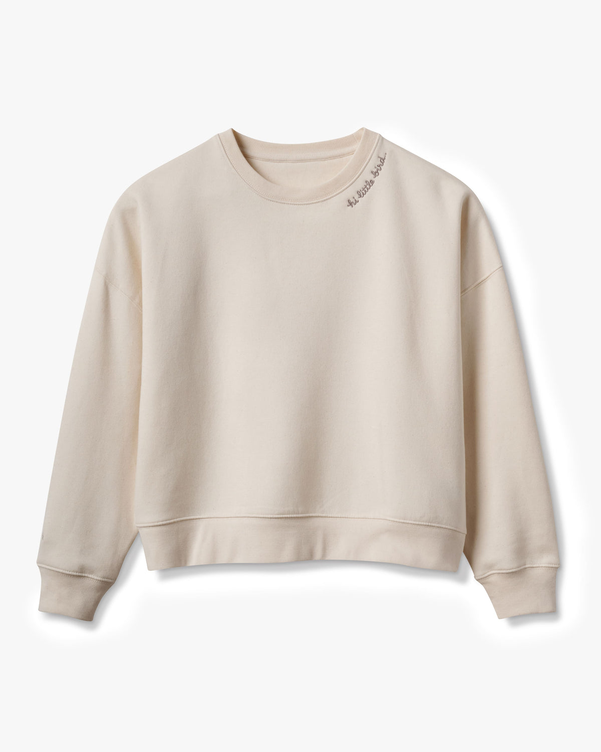 Little Bird Sweatshirt in vintage white - product front shot
