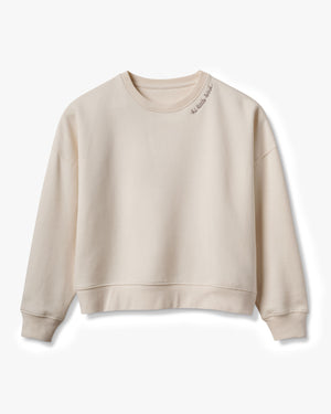 Little Bird Sweatshirt in vintage white - product front shot