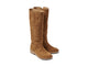 Nuthatch suede knee-high boots in chestnut - product angle shot