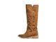 Nuthatch suede knee-high boots in chestnut - product side shot