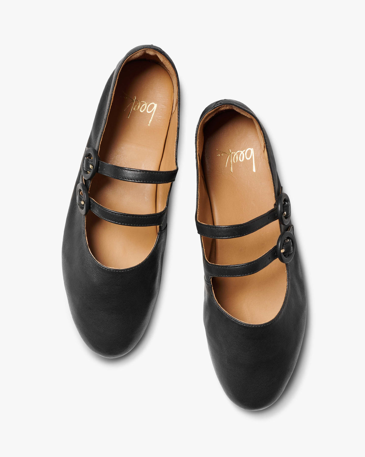 Partridge leather mary jane ballet flat - product top shot