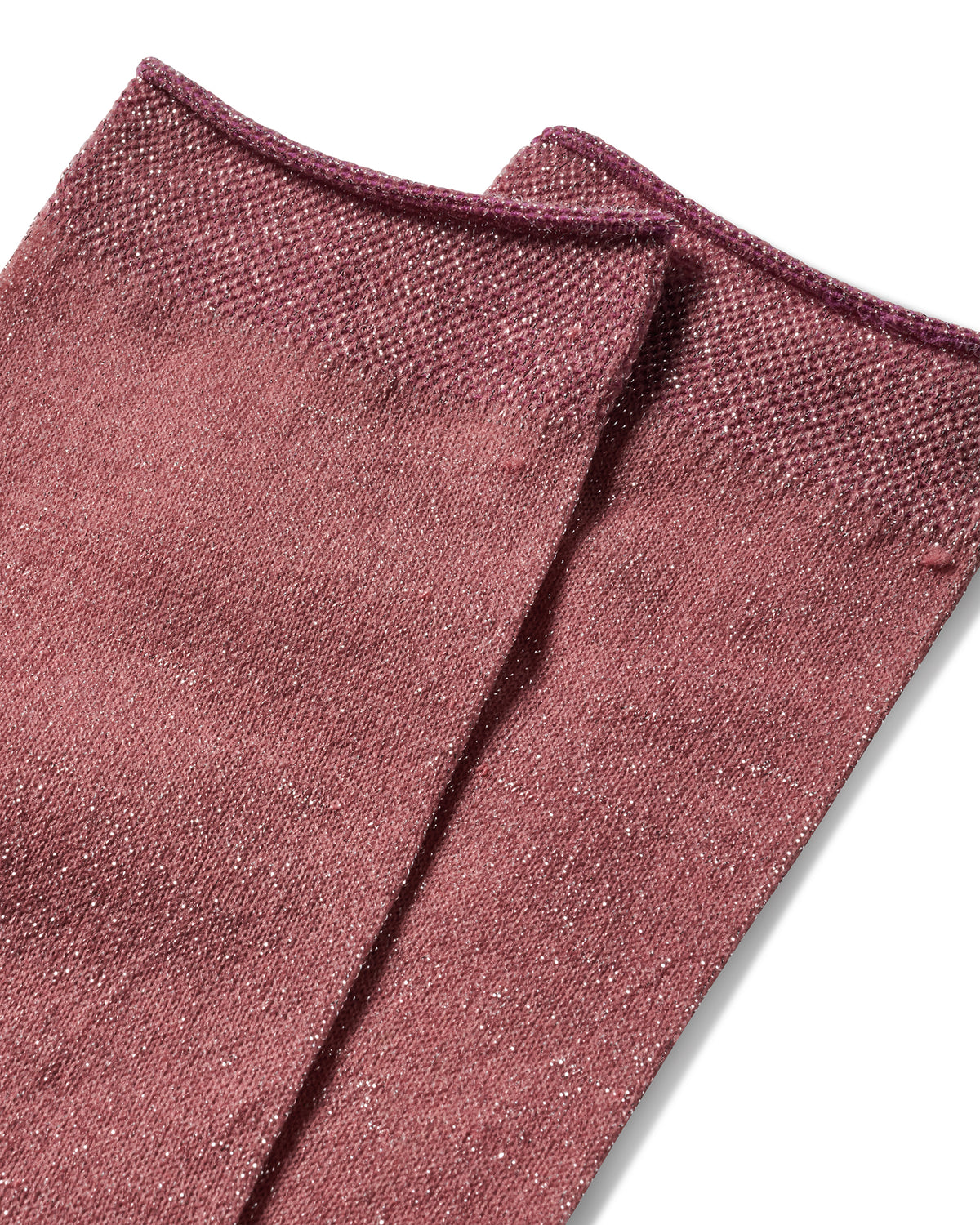 PEACOCK ROLLED SOCK - Blush