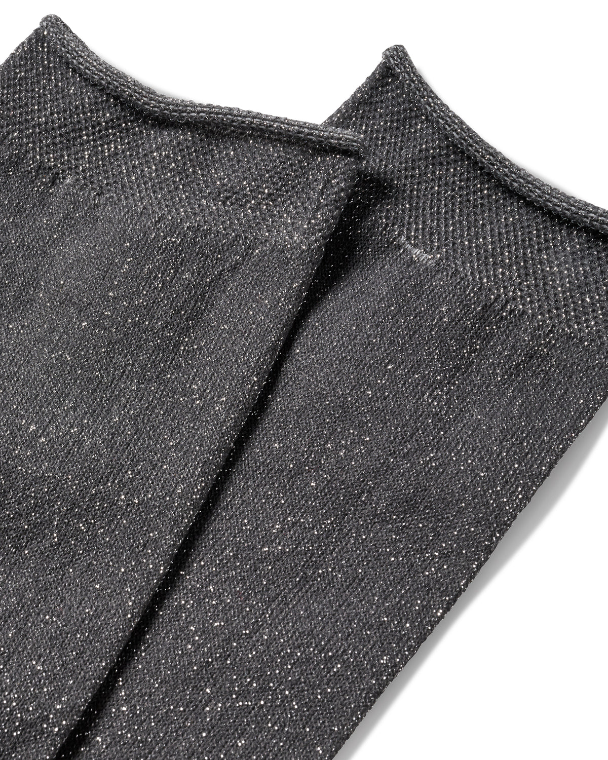 PEACOCK ROLLED SOCK - Pewter