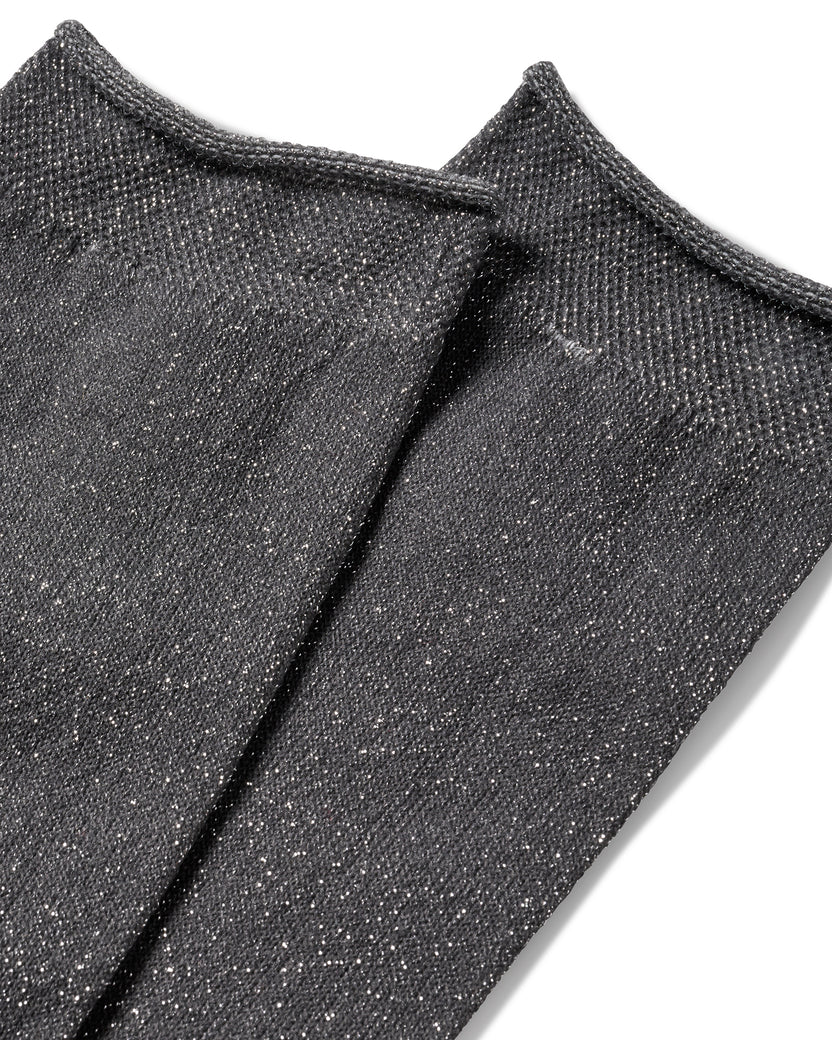 PEACOCK ROLLED SOCK - Pewter