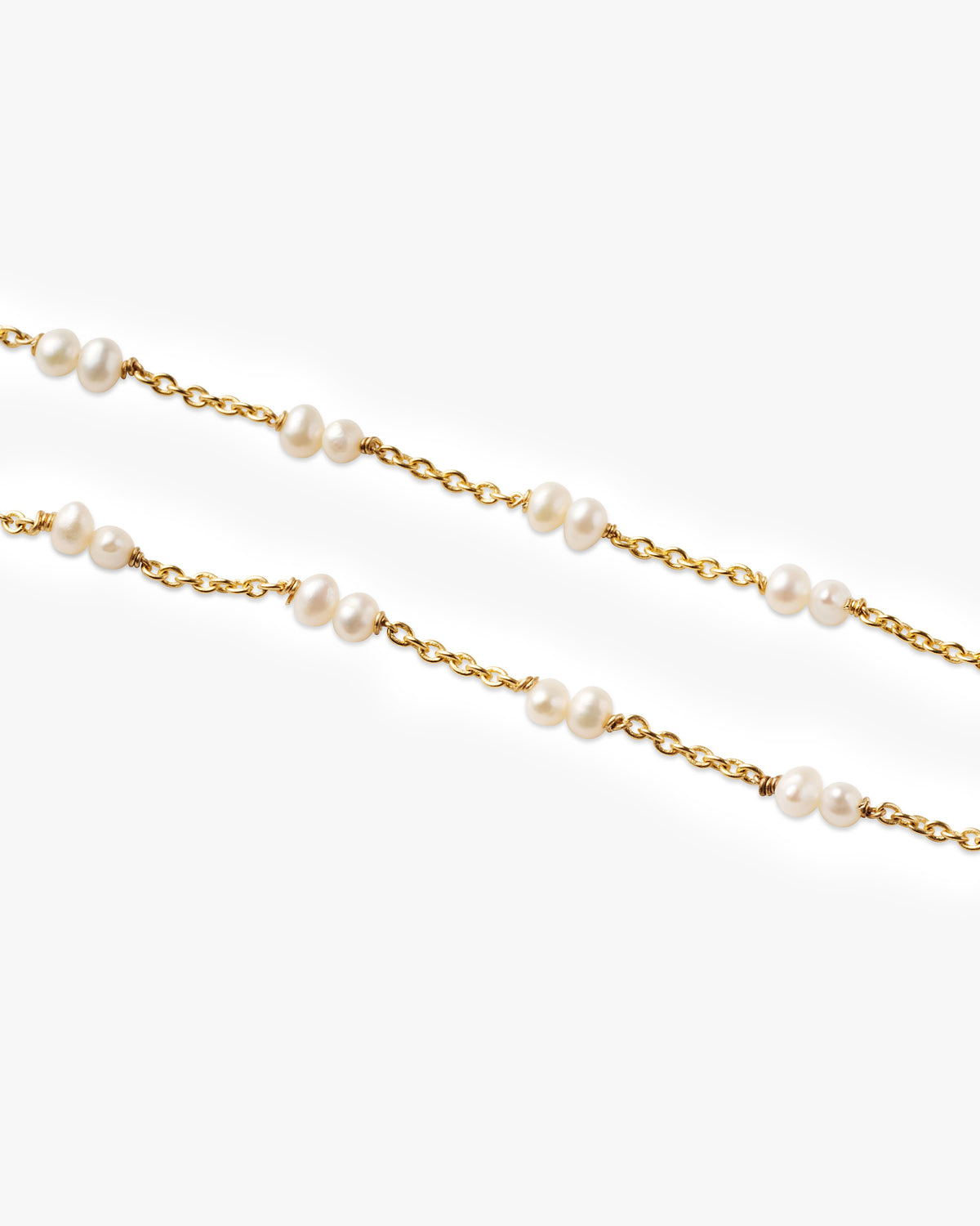 Pearl bead anklet product detail shot