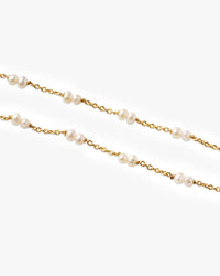 Pearl bead anklet product detail shot
