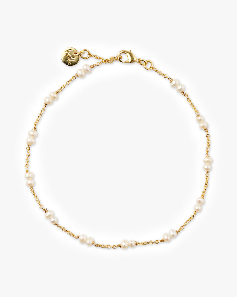 Pearl bead anklet product shot