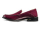 Pepper patent leather loafer in wine - product side shot