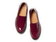 Pepper patent leather loafer in wine - product top shot