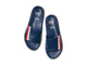 Railibird leather slide sandal in stripe - product top shot