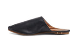Sanderling leather mule in black - side shot