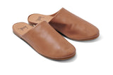 Sanderling leather mule in saddle - angle shot