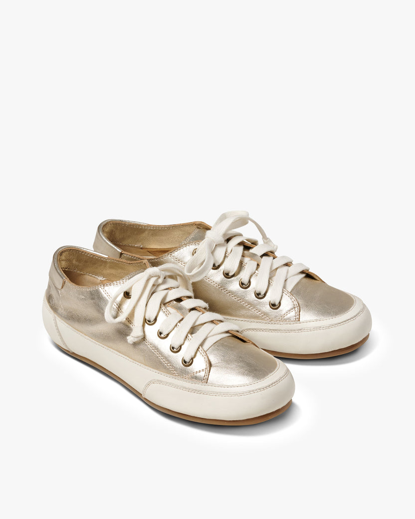 Sandpiper leather shoe in platinum - product angle shot