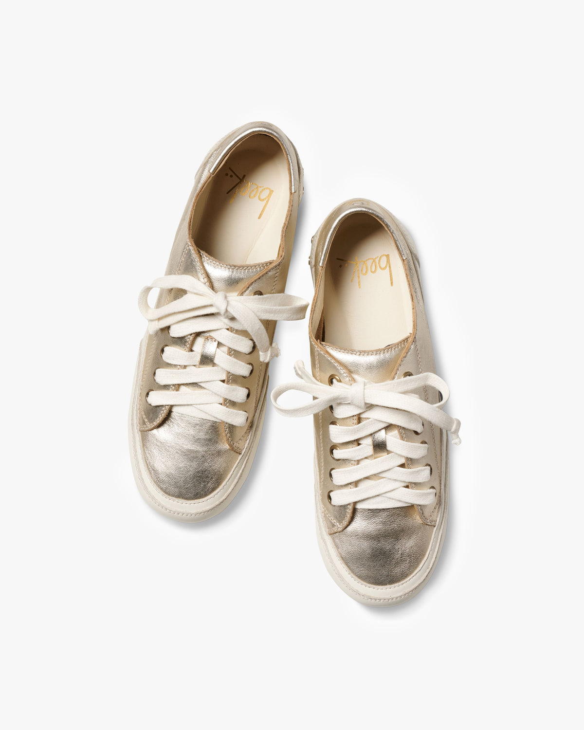 Sandpiper leather shoe in platinum - product top shot