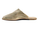 Seagull leather mules in gold - product side shot