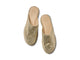 Seagull leather mules in gold - product top shot