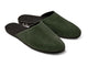Siskin suede mule in ivy - product angle shot