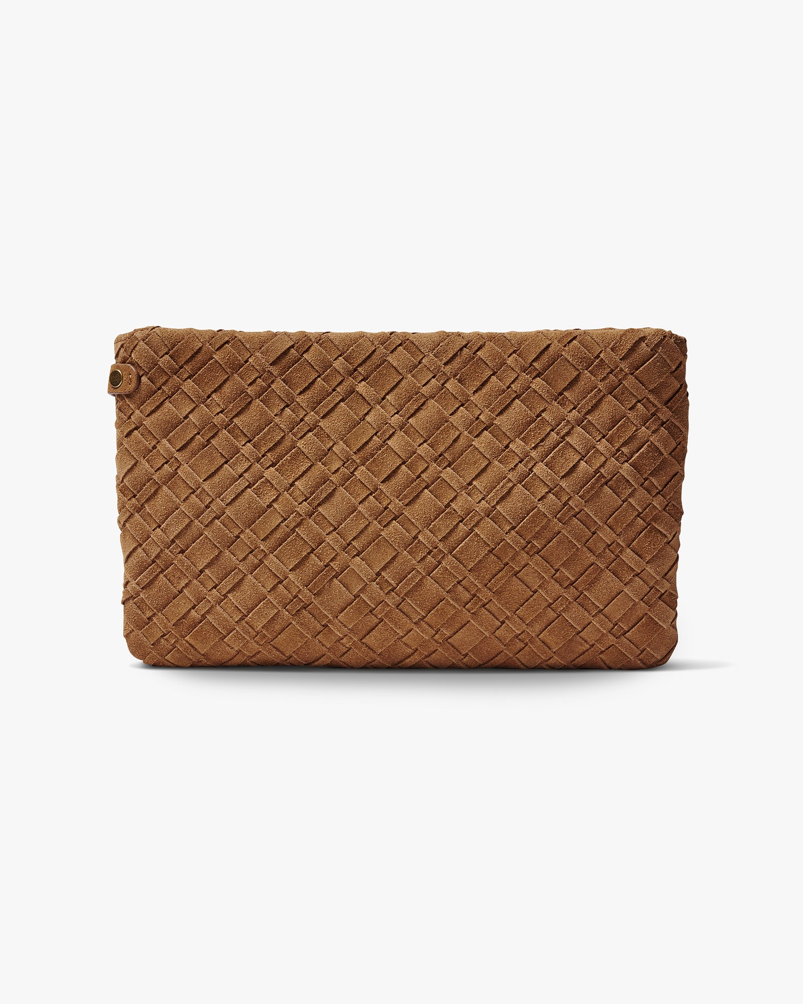 STARLING WOVEN CLUTCH - Chestnut