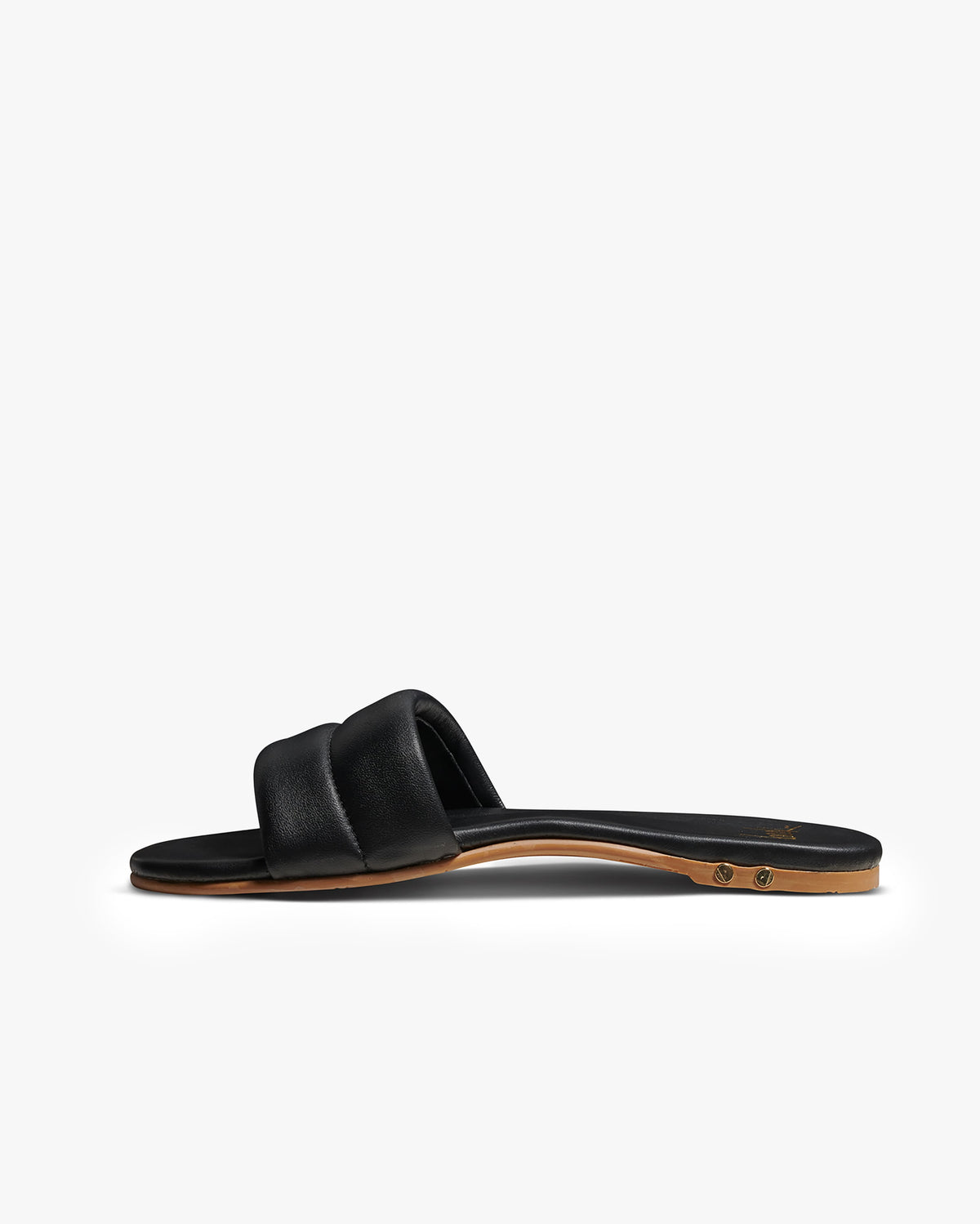 Sugarbird slide sandal - black - side shot
