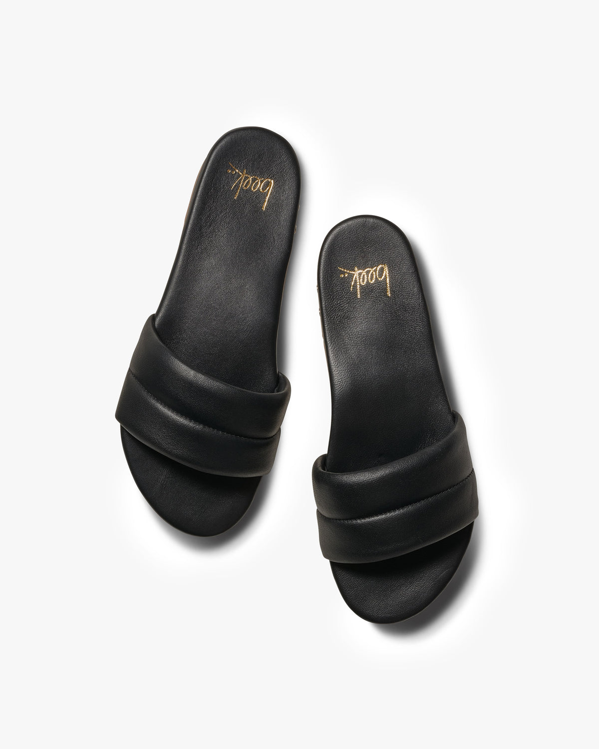 Sugarbird slide sandal - black - top shot