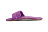 Sugarbird leather slide sandals in iris - side shot