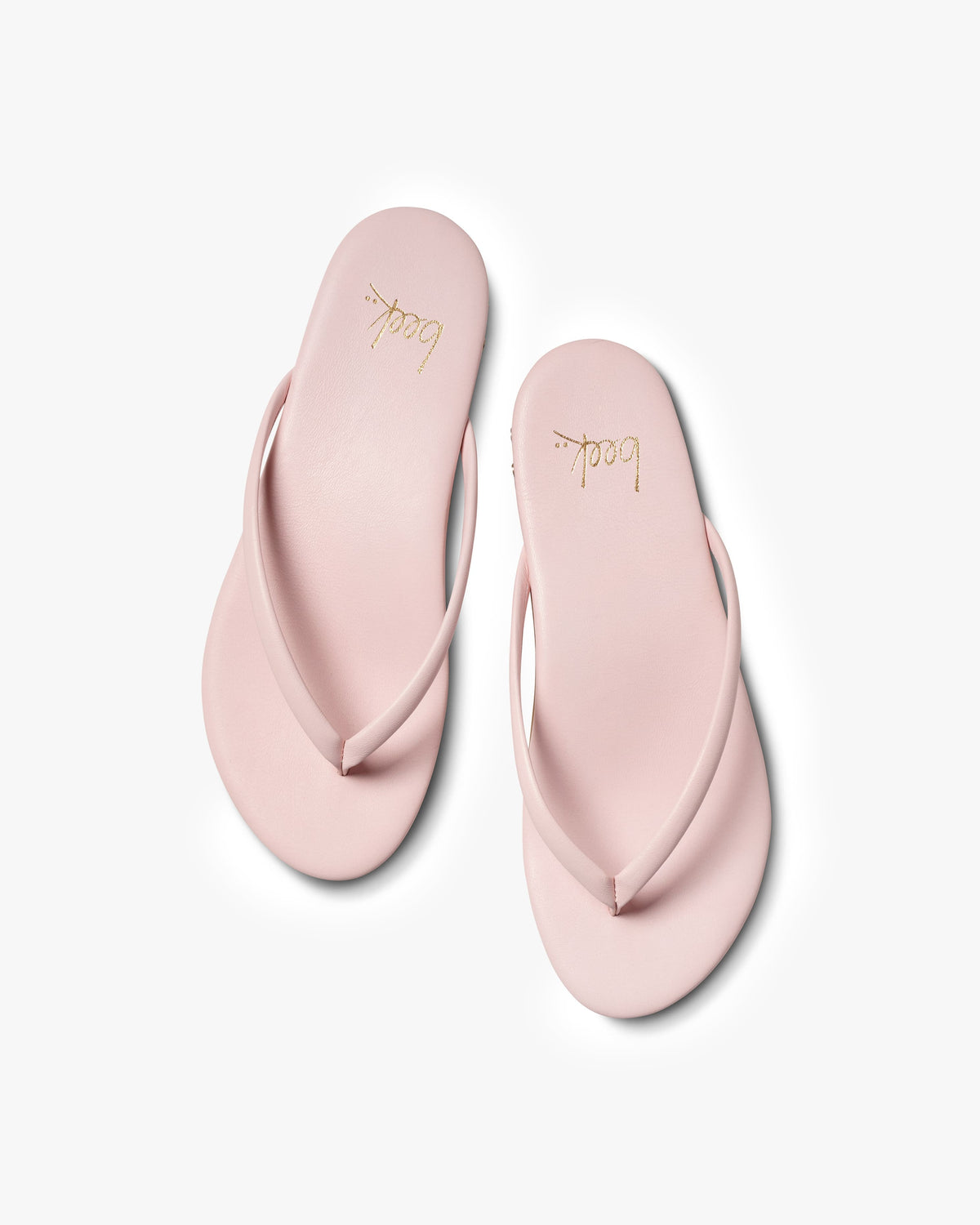 Sunbeam leather flip flop sandals in blossom - product top shot