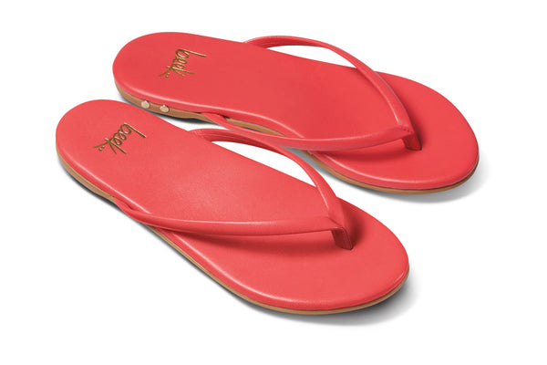 Sunbeam leather flip flop sandal - angle shot