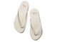 Sunbeam leather flip flop sandal in vanilla - top shot