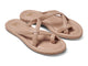 Sungem leather toe-ring sandals in beach - product angle shot