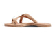 Sungem leather toe-ring sandals in beach - product side shot
