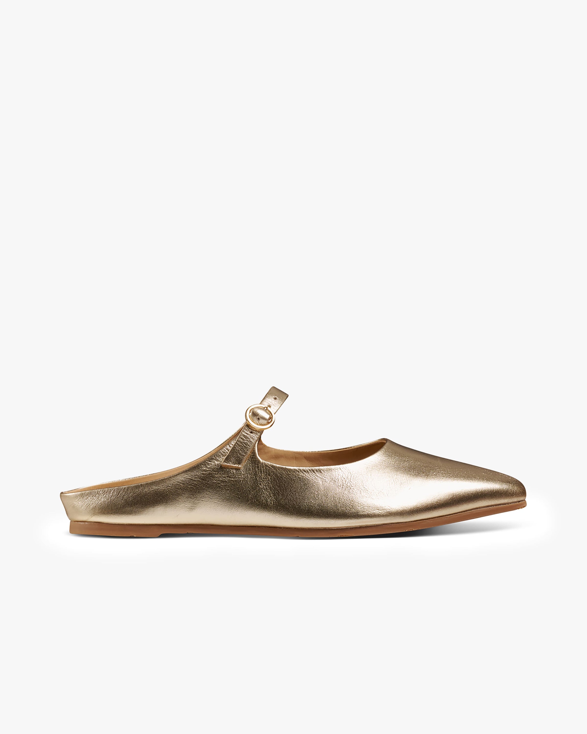 Swallow Leather Ballet Mule - Gold | beek Swallow Leather Ballet Mule - Gold | beek