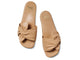 Sweetbird leather slide sandal in beach - product top shot