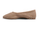 Swiftlet Perforated leather ballet slipper in beach - product side shot