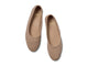 Swiftlet Perforated leather ballet slipper in beach - product top shot