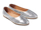 beek Swiftlet Leather Ballet Slipper Silver