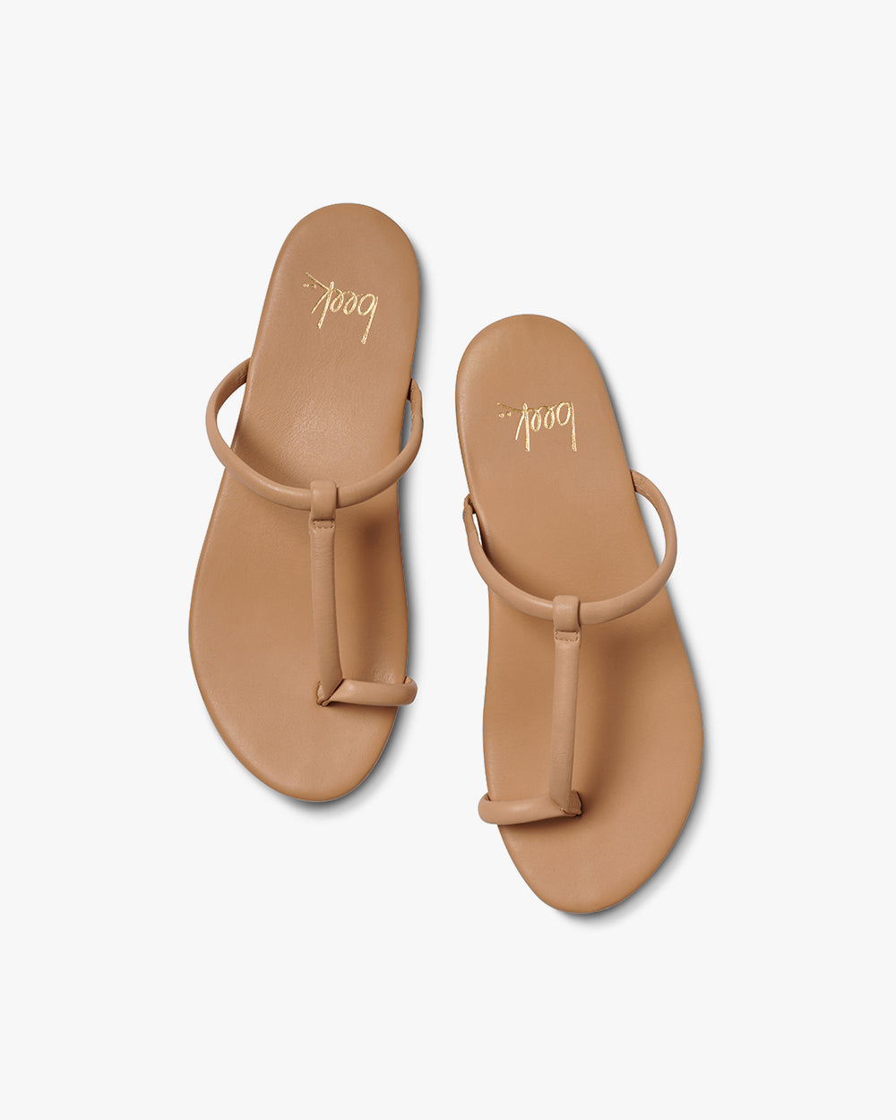 Teebird leather sandal in beach - product top shot