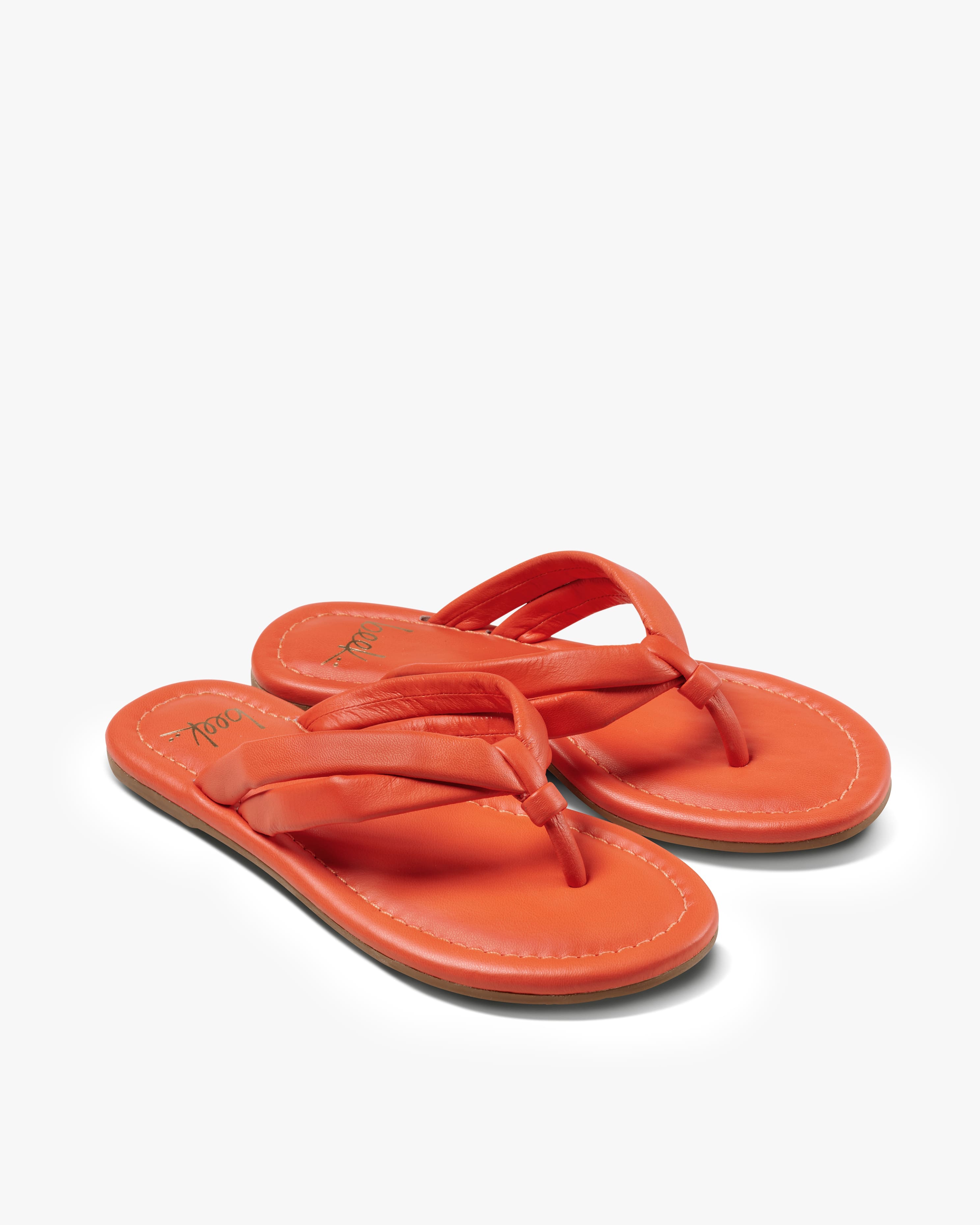 靴  SLIPPER LEATHER THONG SANDAL toucan-tomato-4x5-beek-womens-