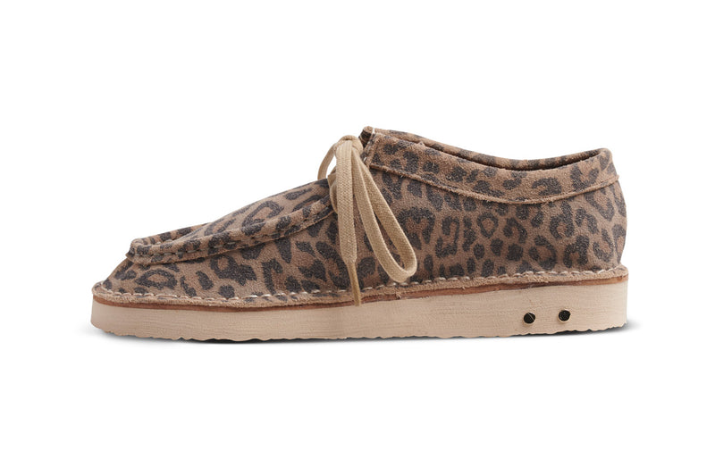 Towhee suede shoes in leopard - side shot