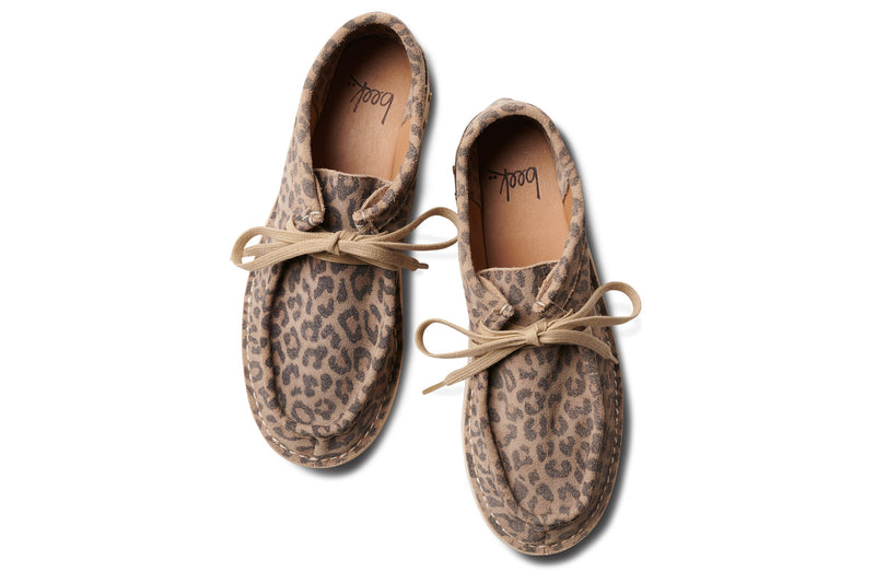 TOWHEE Leopard Suede Booties beek