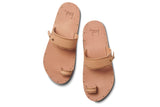 Whistler burnished leather toe-ring sandal in honey - top shot