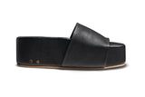 Albatross platform sandal - black - side shot