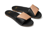 Bluebird slide sandal - black/beach - angle shot