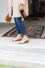 Eaglet suede boot - stone - on model shot