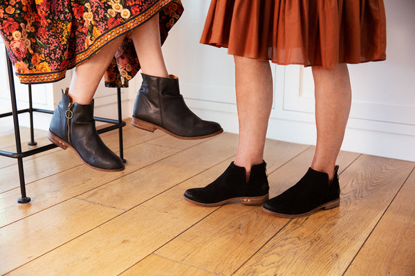 Quail and Falcon boot - black - on model shot
