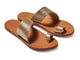 Finch toe ring sandal - platinum/honey - angle shot