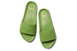 Gallito slide sandal in leaf - product top shot
