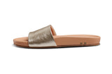 Gallito slide sandal - platinum/beach - side shot